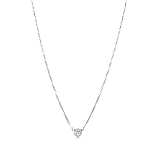 Diamond large Paper Flowers OPN pendant in Platinum