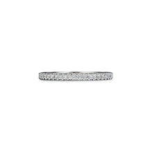 Diamond nesting band narrow in Platinum