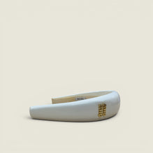 Women Patent Leather Headband - Bianco