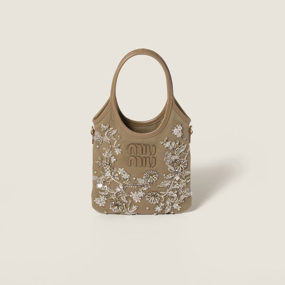Ivy embroidered gabardine bag