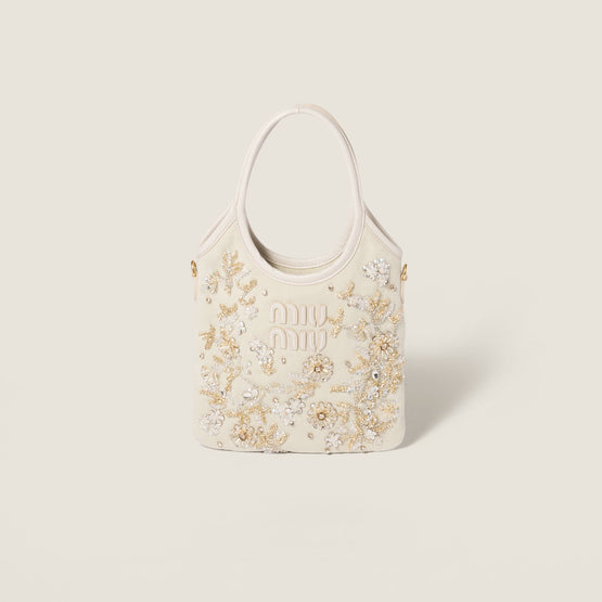 Ivy embroidered gabardine bag