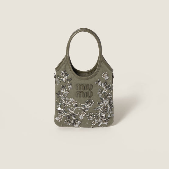 Ivy embroidered gabardine bag