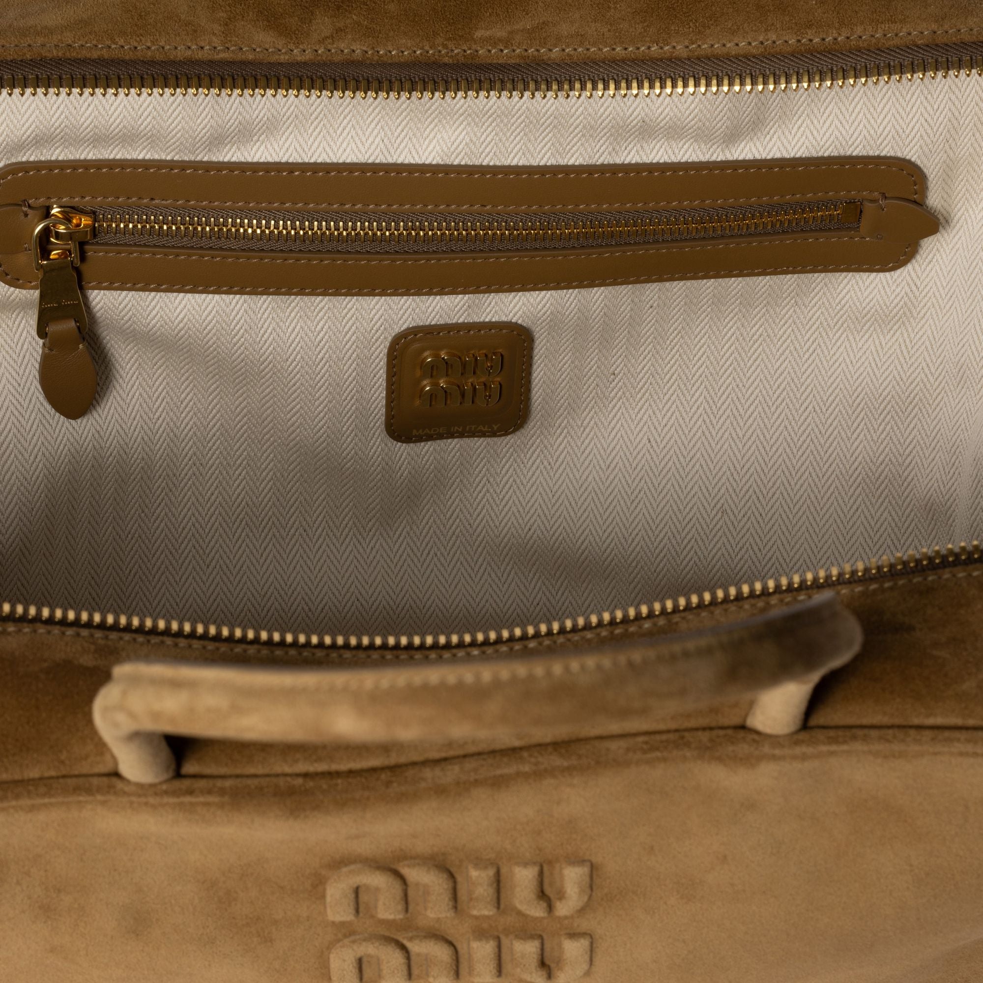 Women Suede Beau Bag - Oliva