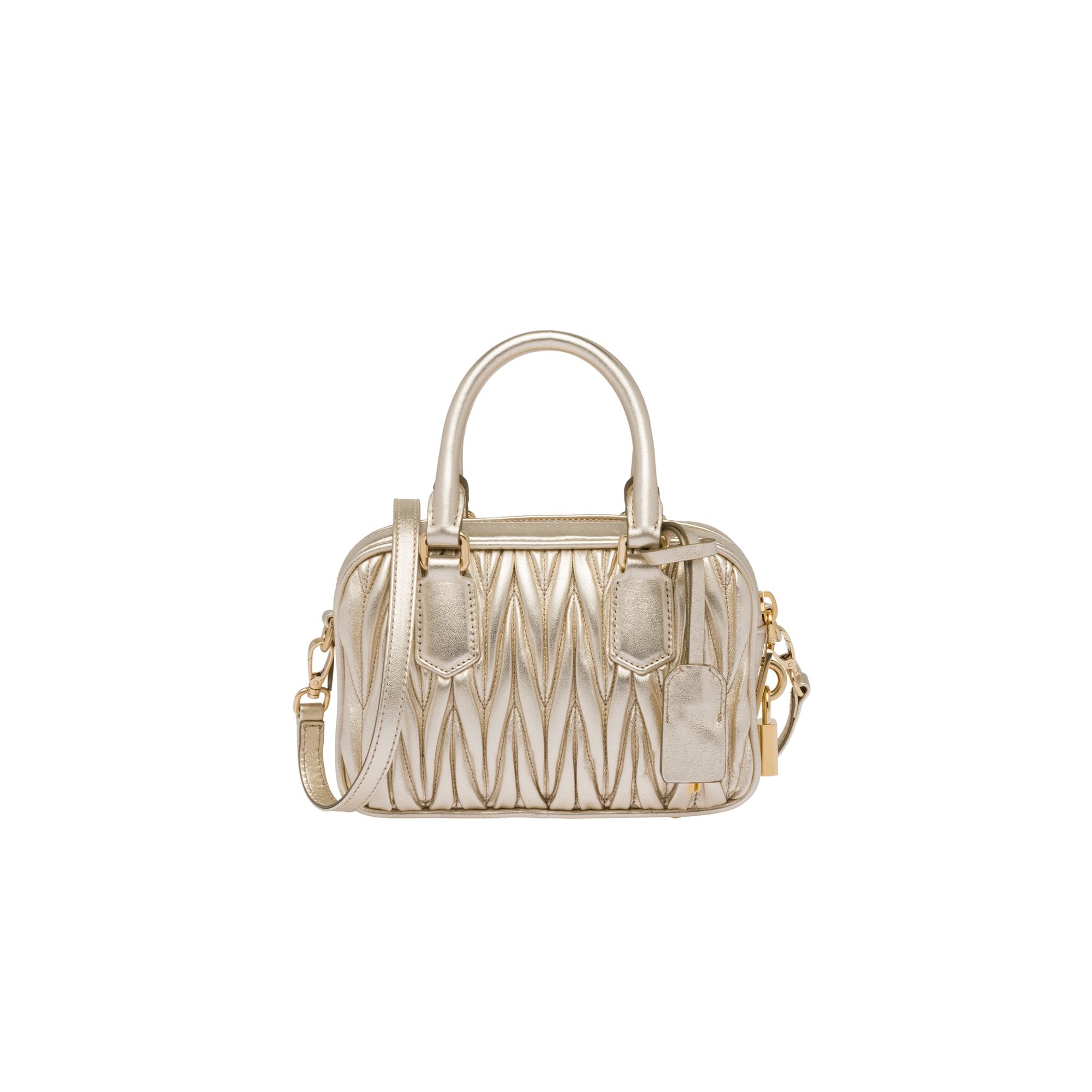 Women Arcadie Matelassé Nappa Leather Bag - Pirite