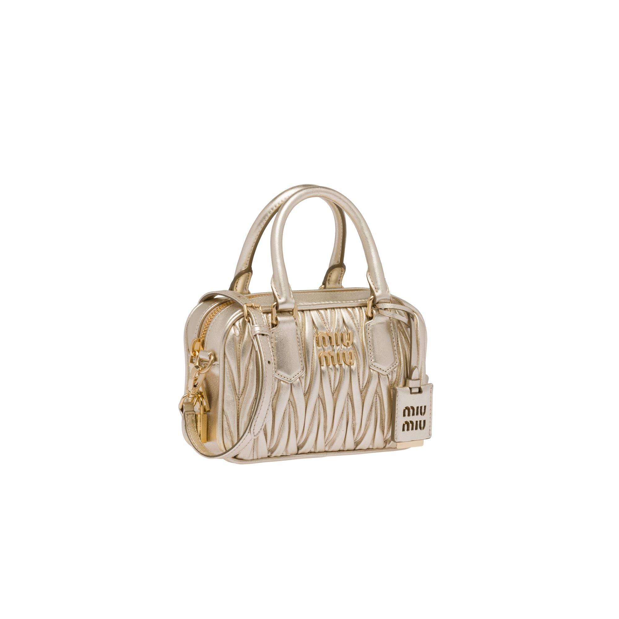 Women Arcadie Matelassé Nappa Leather Bag - Pirite