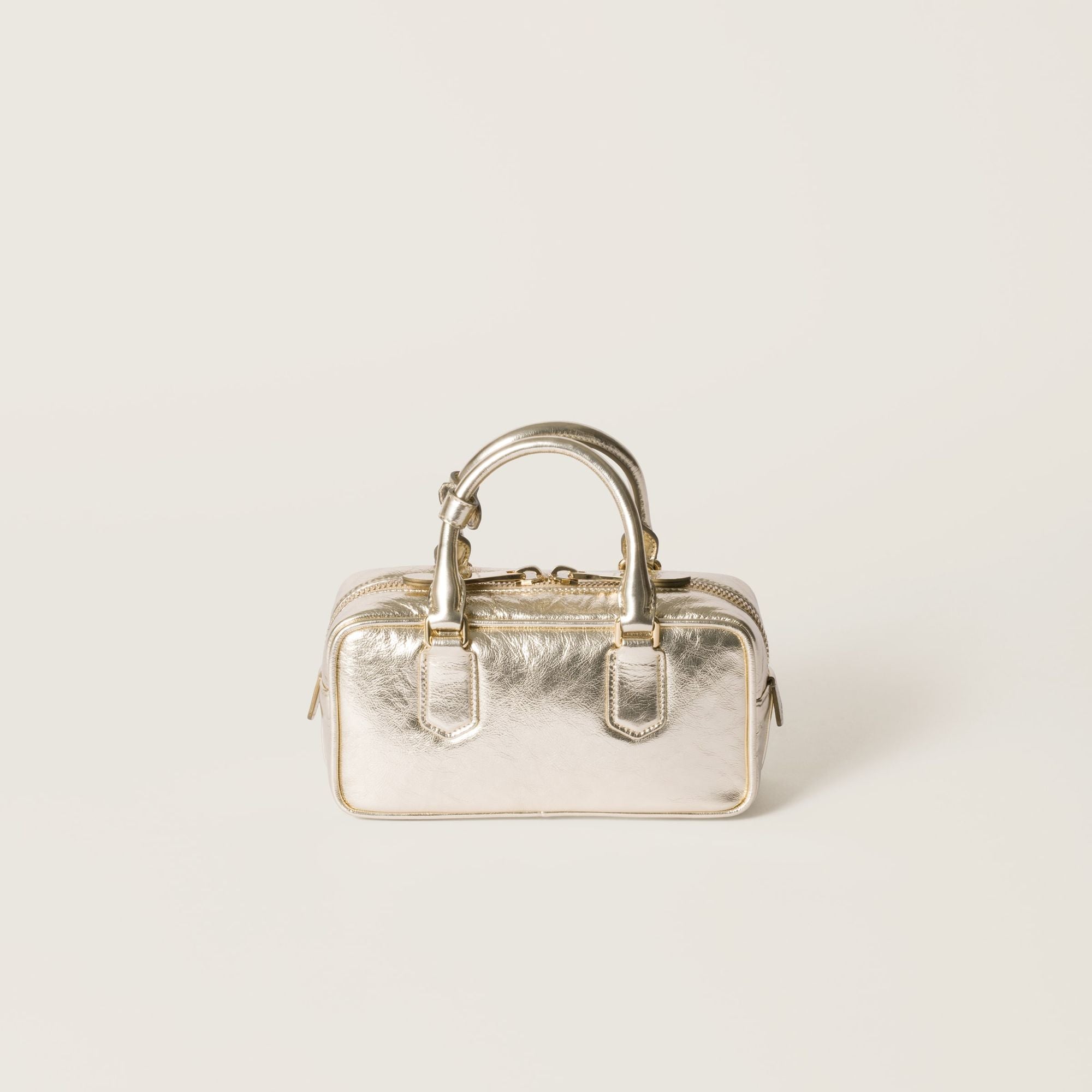 Women Arcadie Laminated Nappa Leather Bag - Pirite