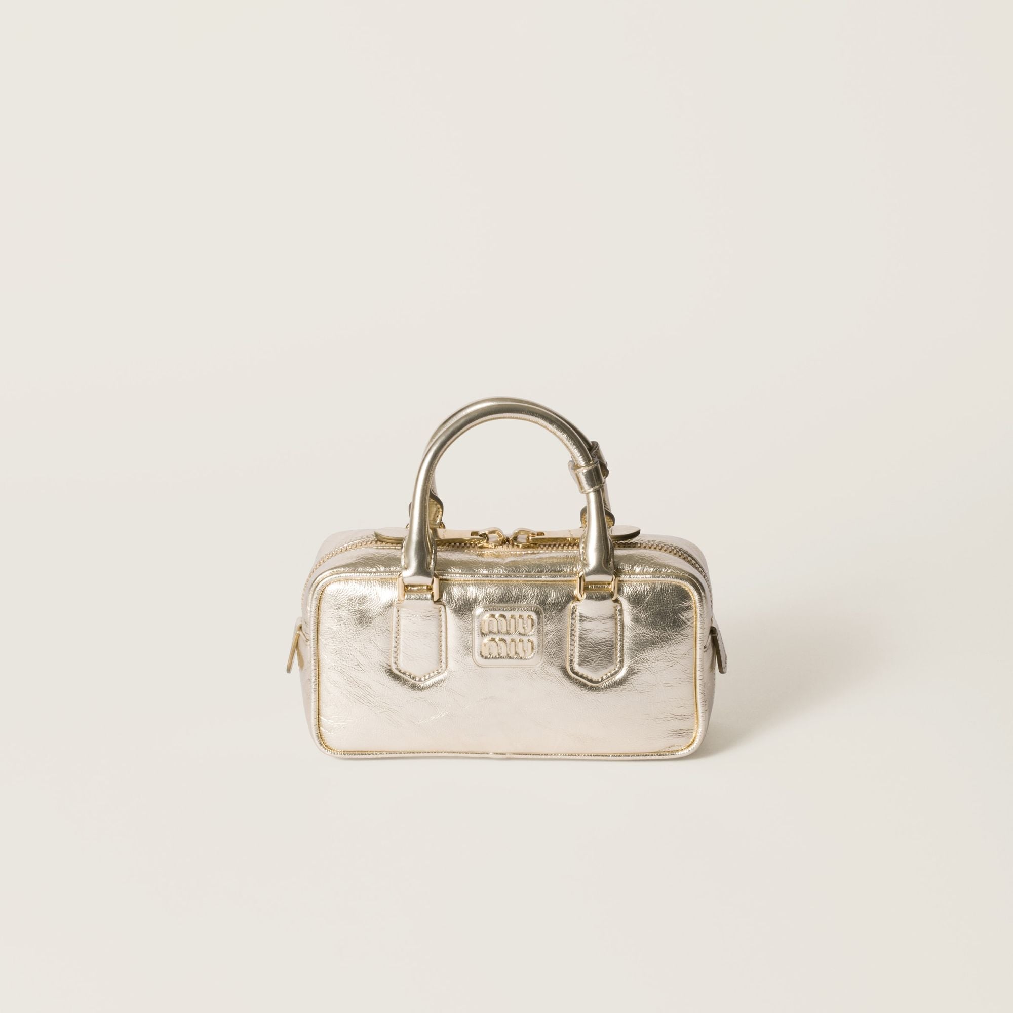 Women Arcadie Laminated Nappa Leather Bag - Pirite