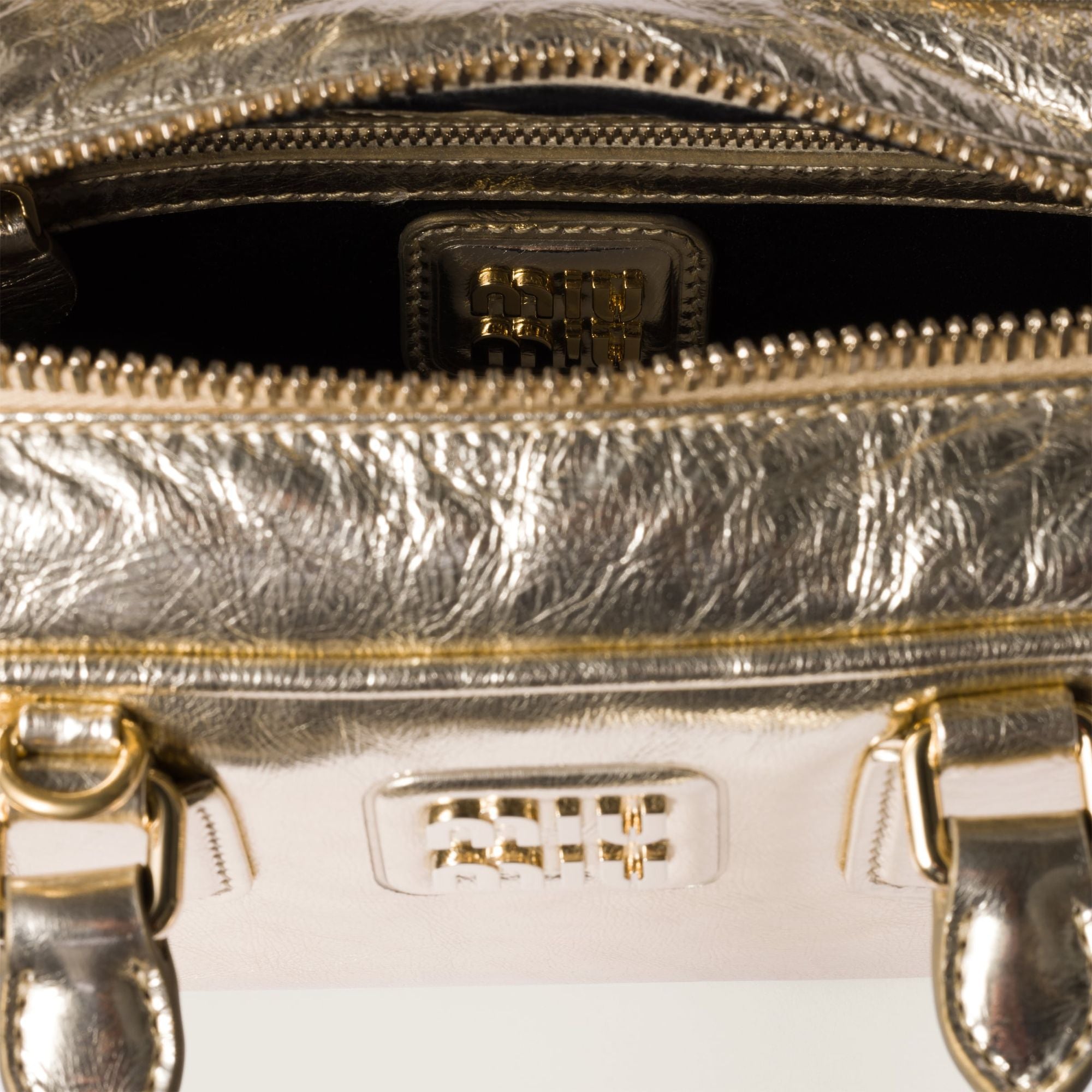 Women Arcadie Laminated Nappa Leather Bag - Pirite