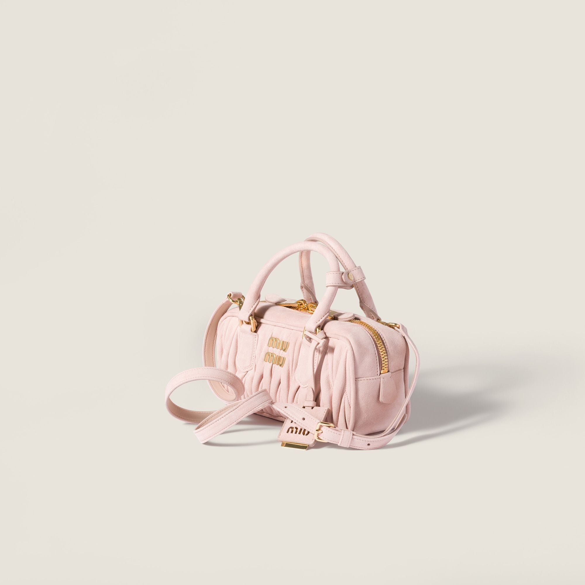 Women Arcadie Matelassé Suede Bag - Pesco