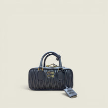 Women Arcadie Matelassé Nappa Leather Bag - Mercurio
