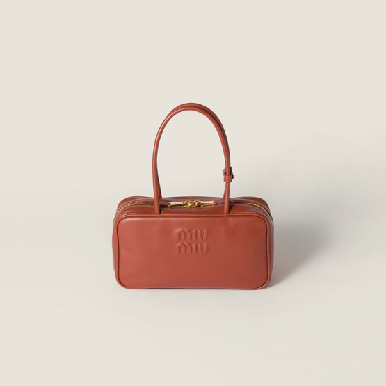 Beau leather top-handle bag