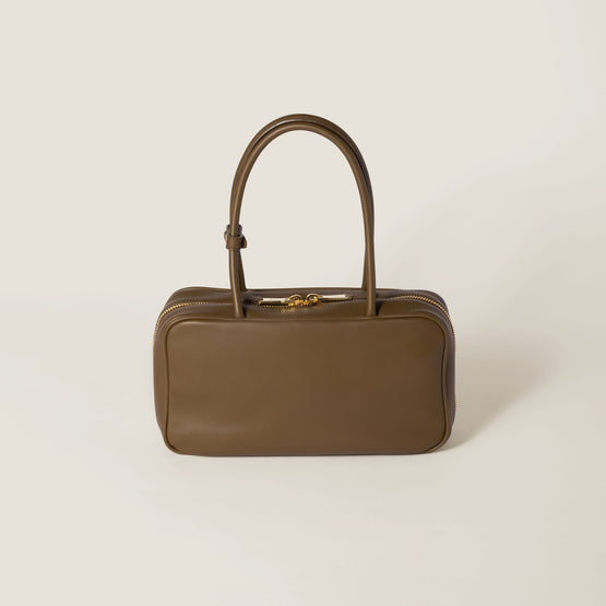 Women Beau Leather Top-handle Bag - Tundra