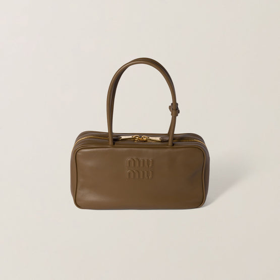 Women Beau Leather Top-handle Bag - Tundra
