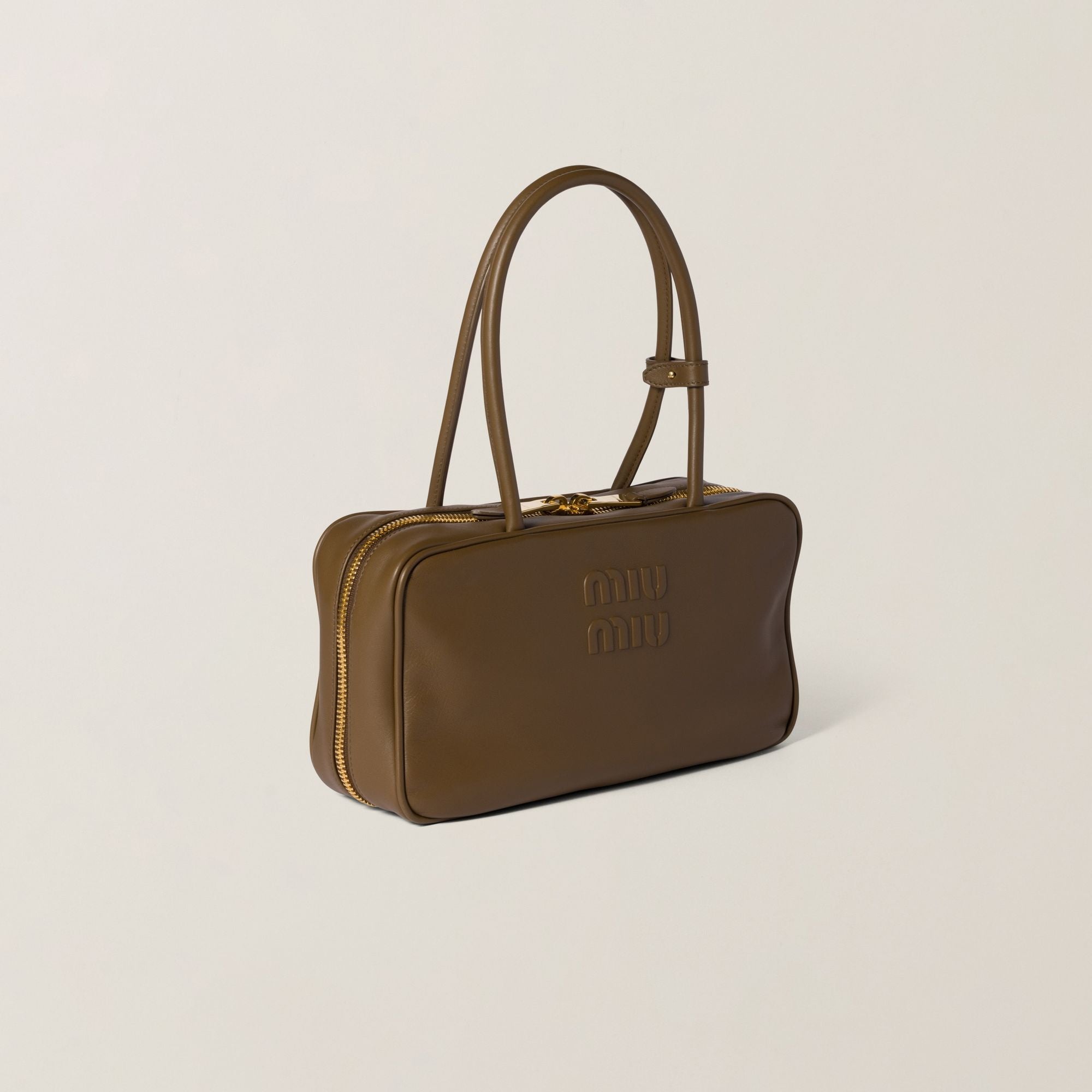 Women Beau Leather Top-handle Bag - Tundra