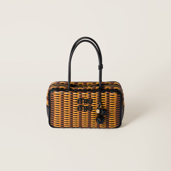Women Beau Leather Bag - Nero+cognac+ocra