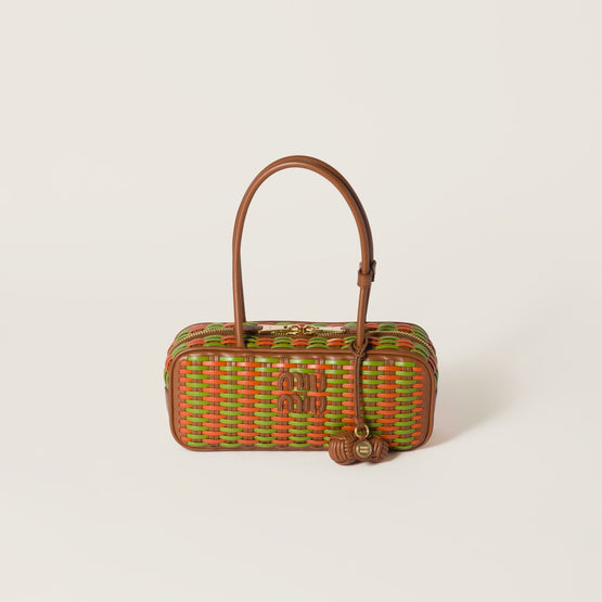 Women Beau Leather Bag - Cognac+felce+rame