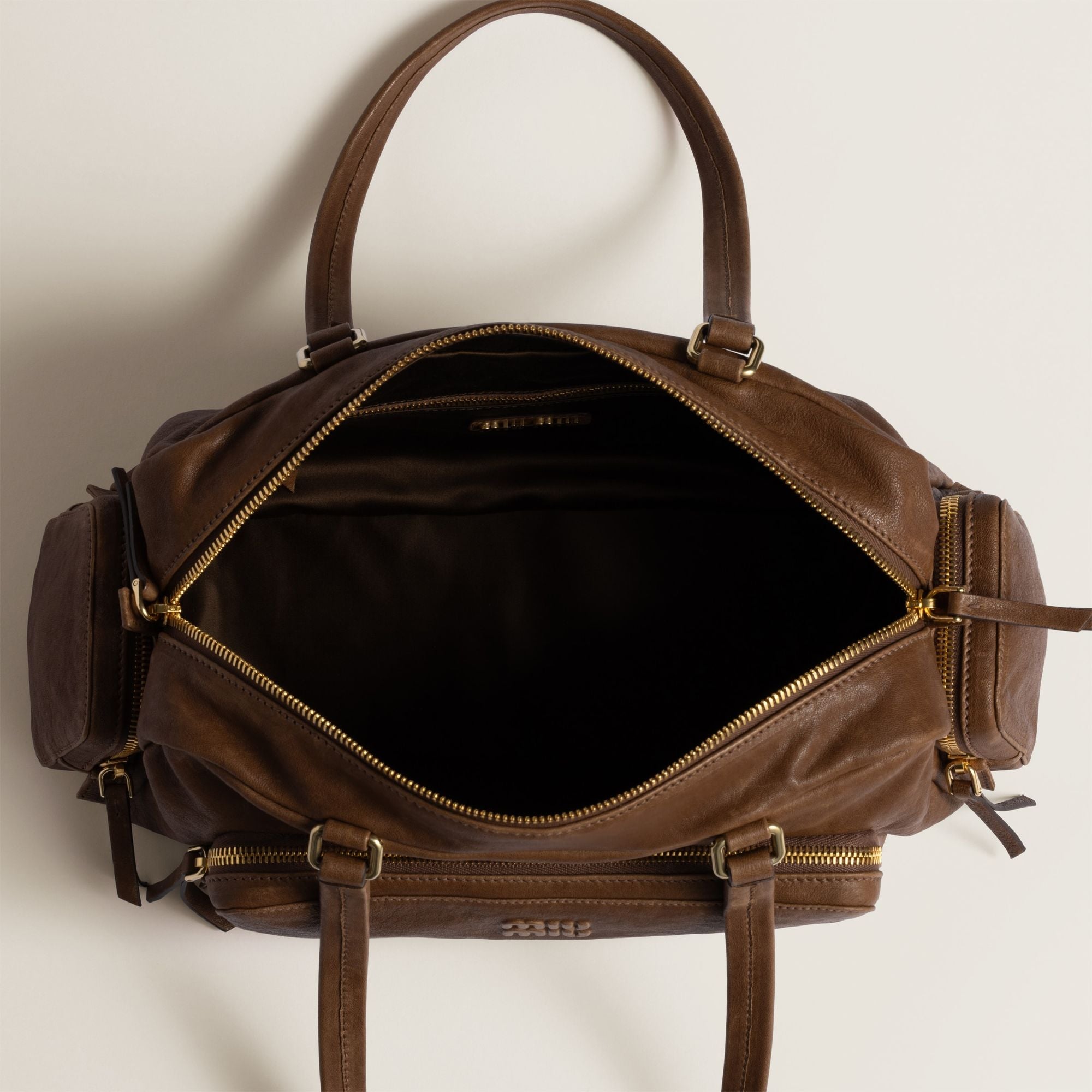 Women Pocket Washed Nappa Leather Bag - Rovere
