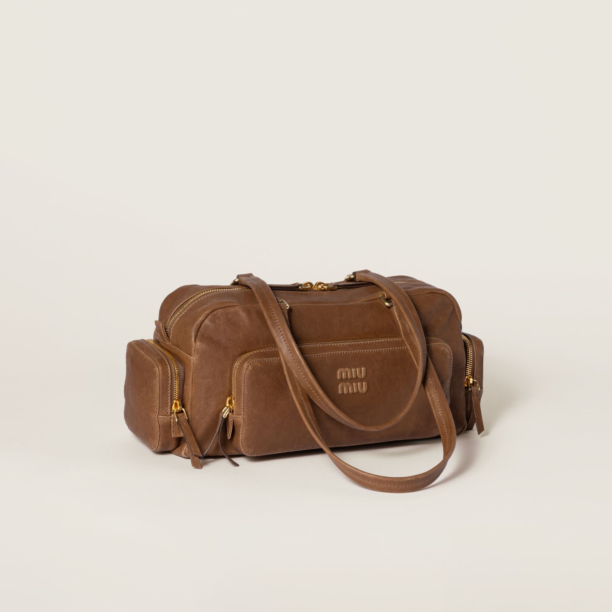 Women Pocket Washed Nappa Leather Bag - Rovere