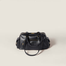 Women Pocket Nappa Leather Top-handle Bag - Nero