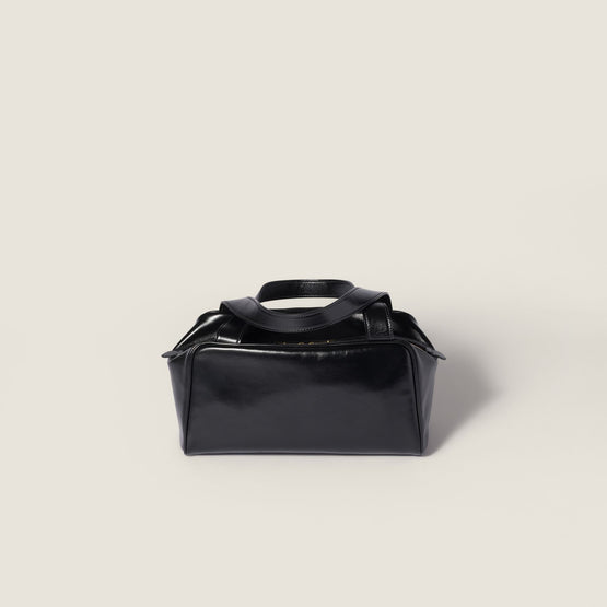 Women Leather Top-handle Bag - Nero