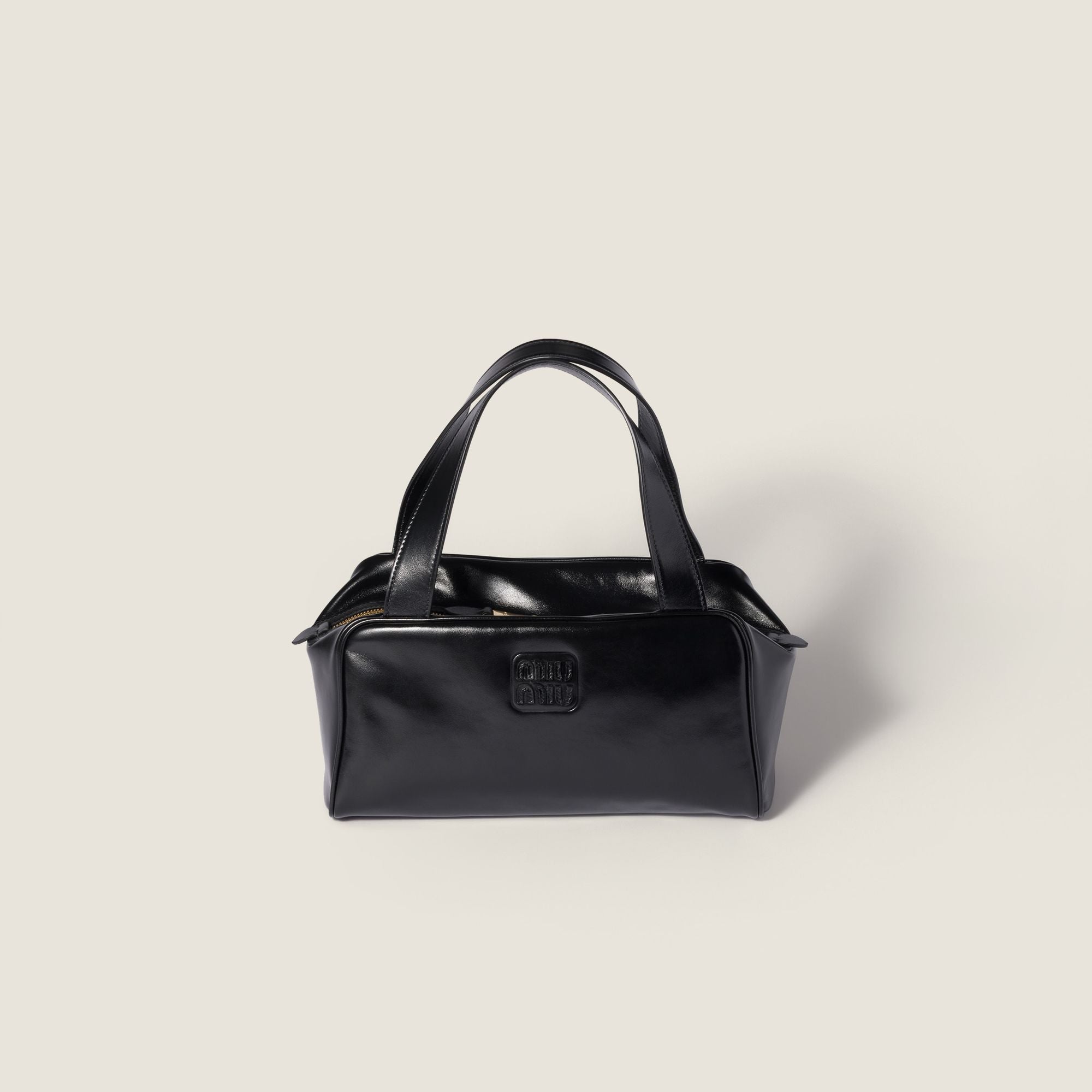 Women Leather Top-handle Bag - Nero
