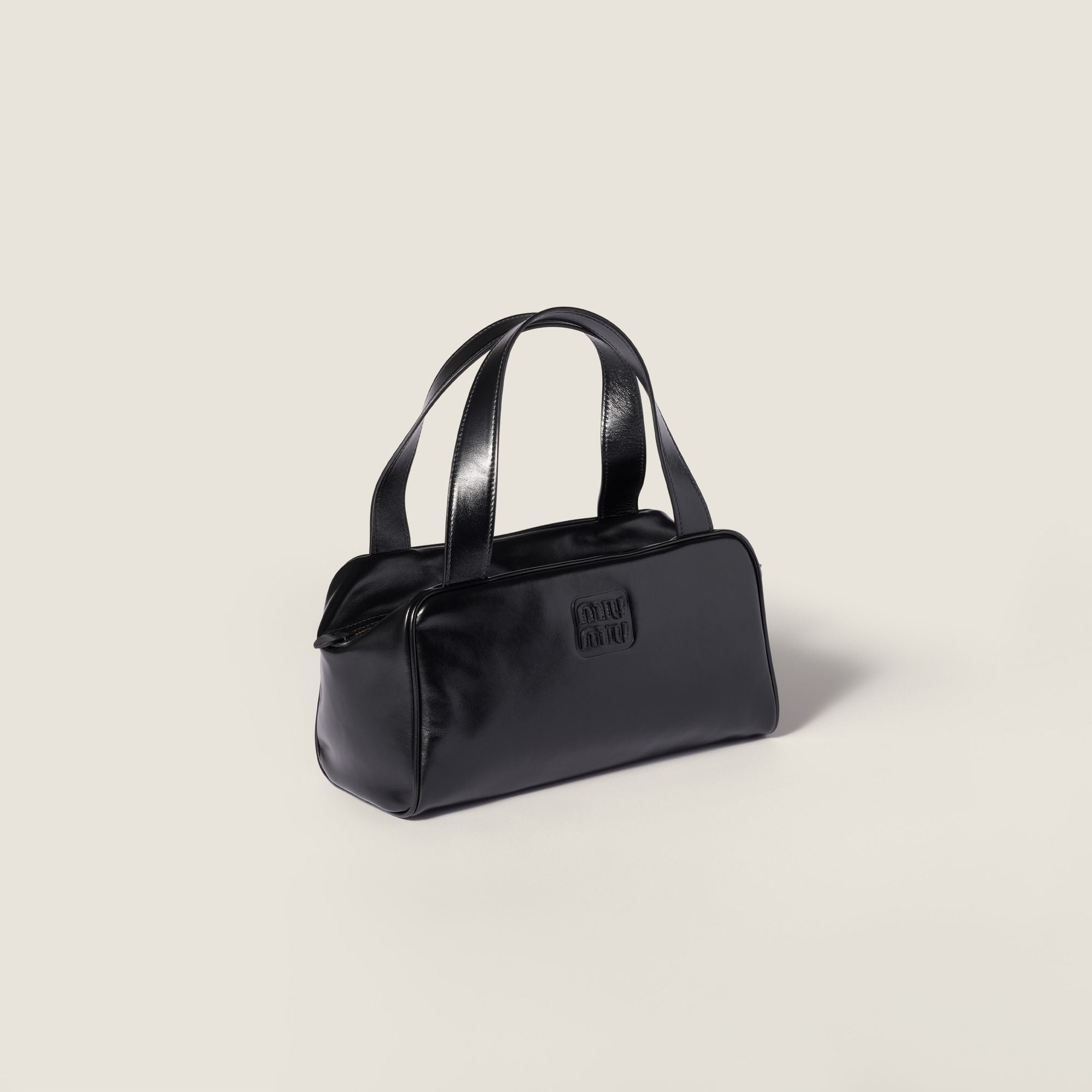Women Leather Top-handle Bag - Nero