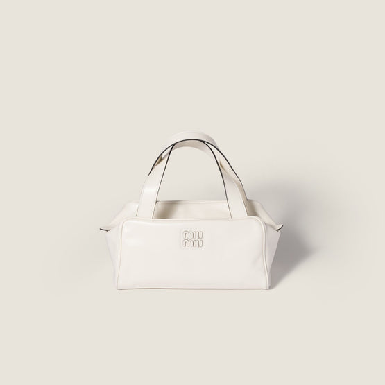 Women Leather Top-handle Bag - Bianco