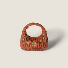 Wander matelassé nappa leather hobo bag