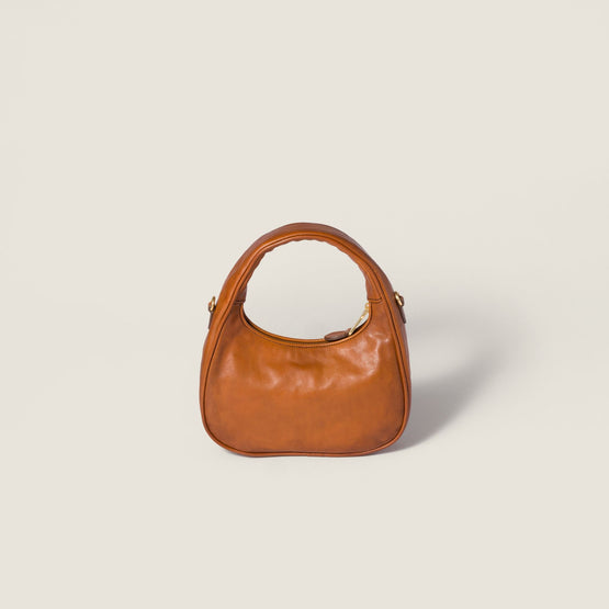 Women Wander Leather Bag - Cognac