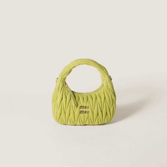 Women Wander Matelassé Suede Bag - Edera