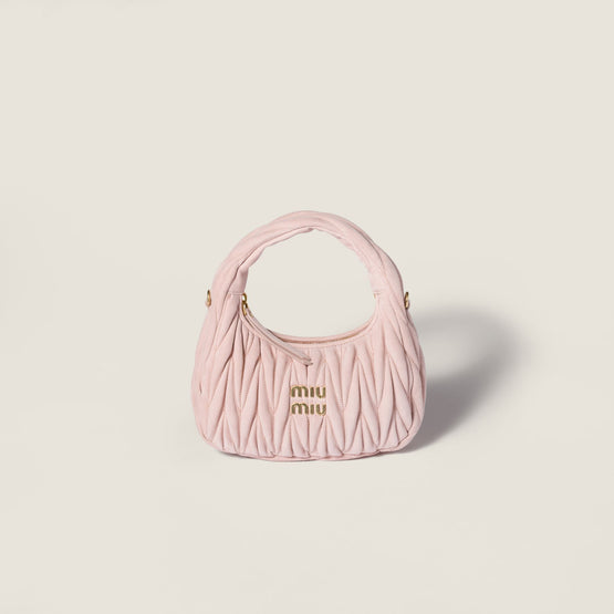 Women Wander Matelassé Suede Bag - Pesco