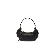 Women Nappa Leather Pocket Bag - Nero