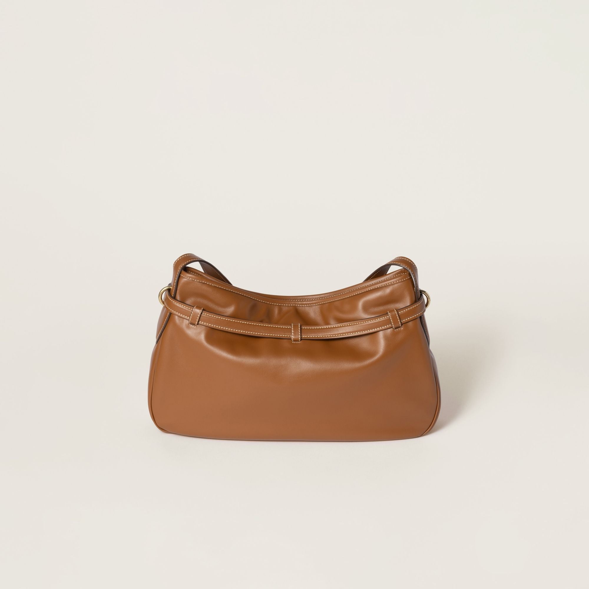 Women Aventure Leather Bag - Cognac