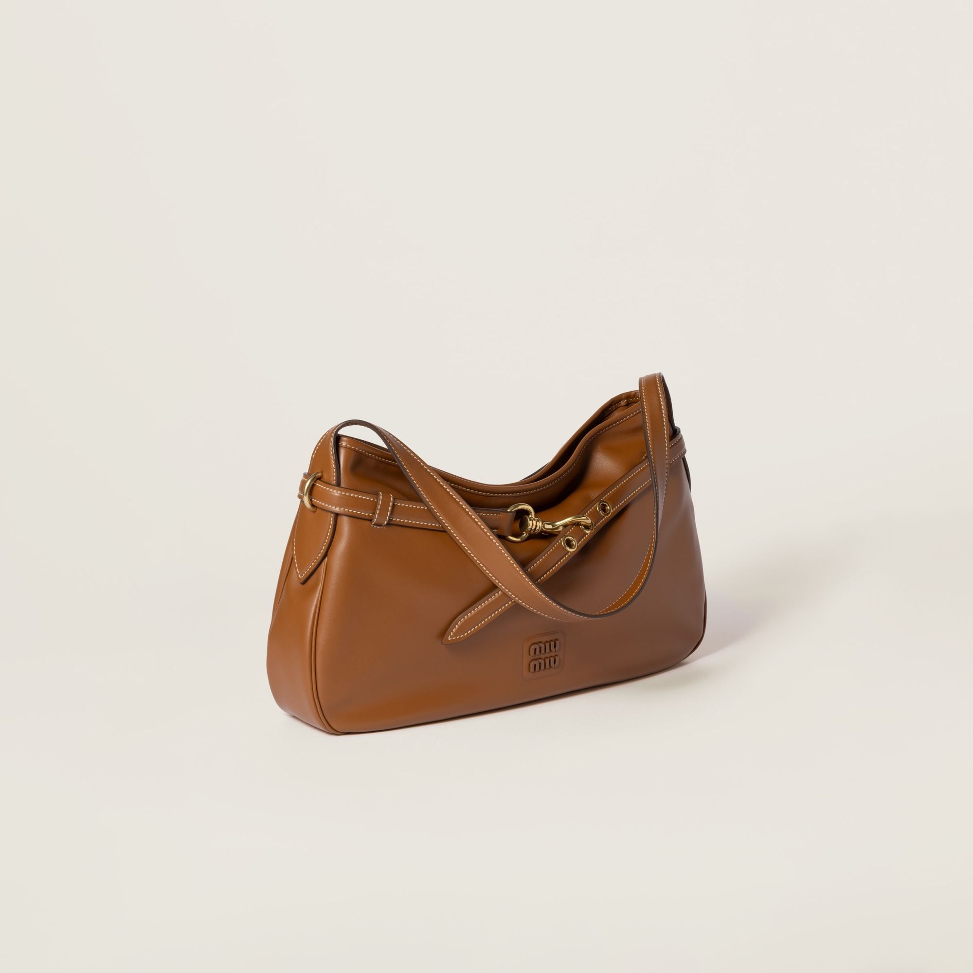 Women Aventure Leather Bag - Cognac