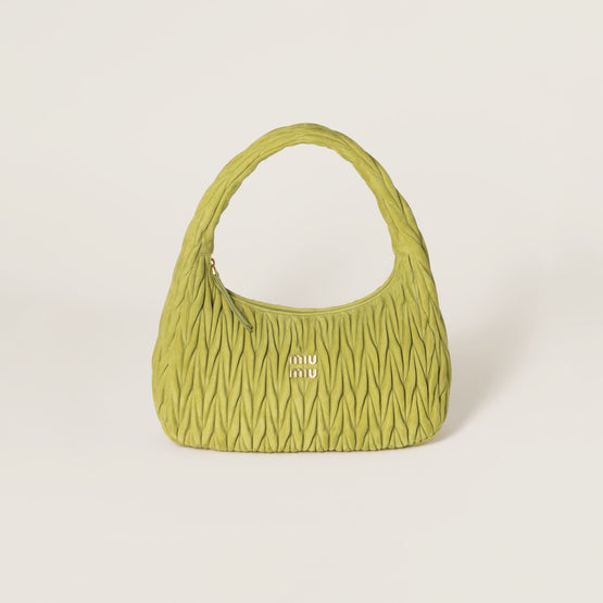 Women Wander Matelassé Suede Bag - Edera