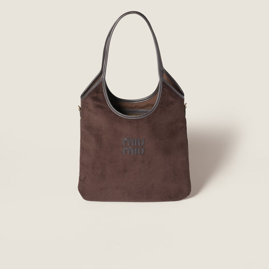 Women Ivy Corduroy Bag - Ebano