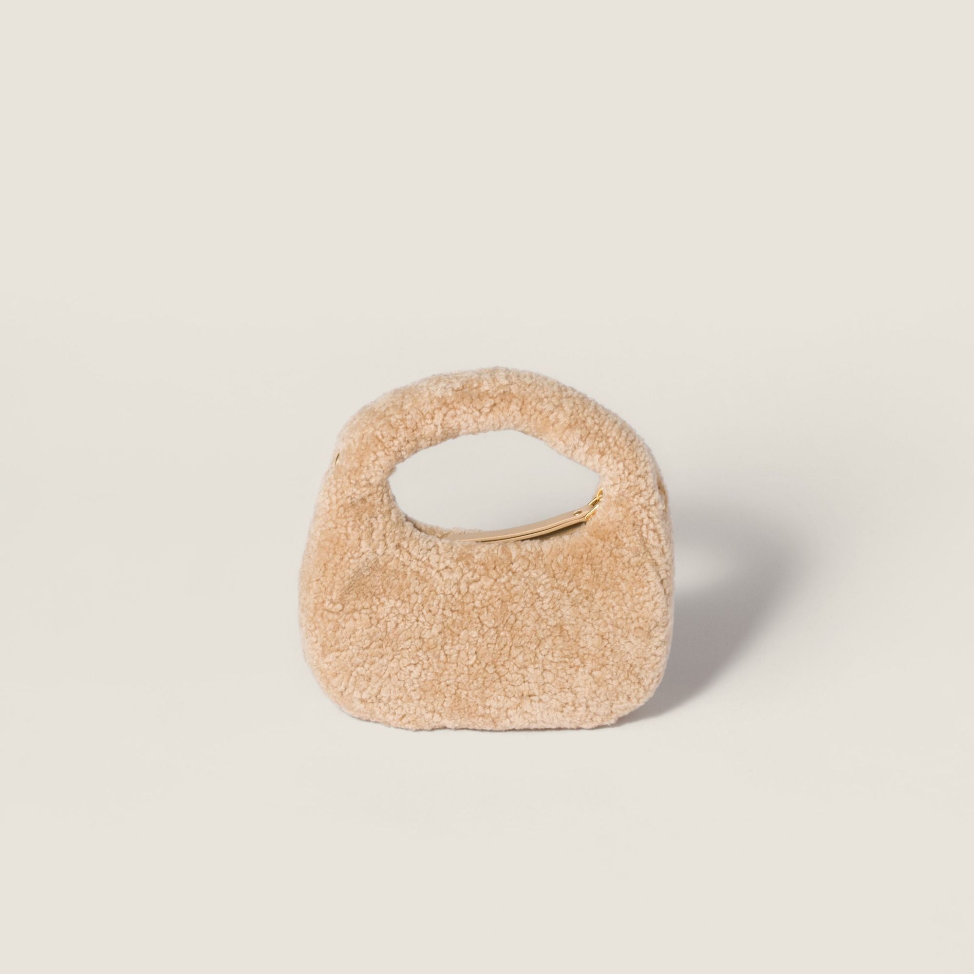 Women Wander Shearling Mini-bag - Sabbia