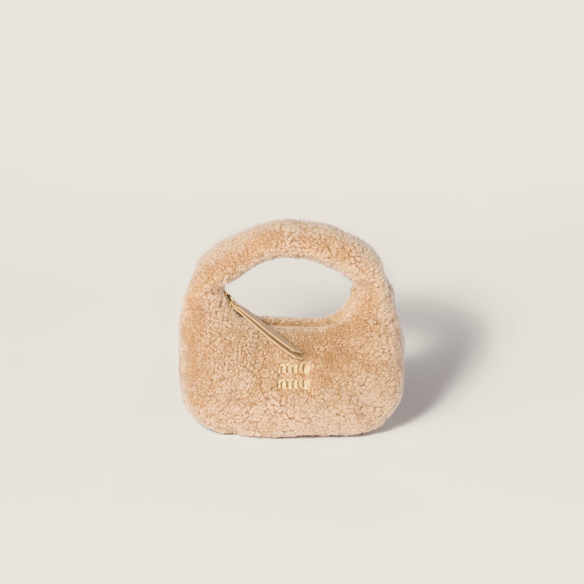 Women Wander Shearling Mini-bag - Sabbia