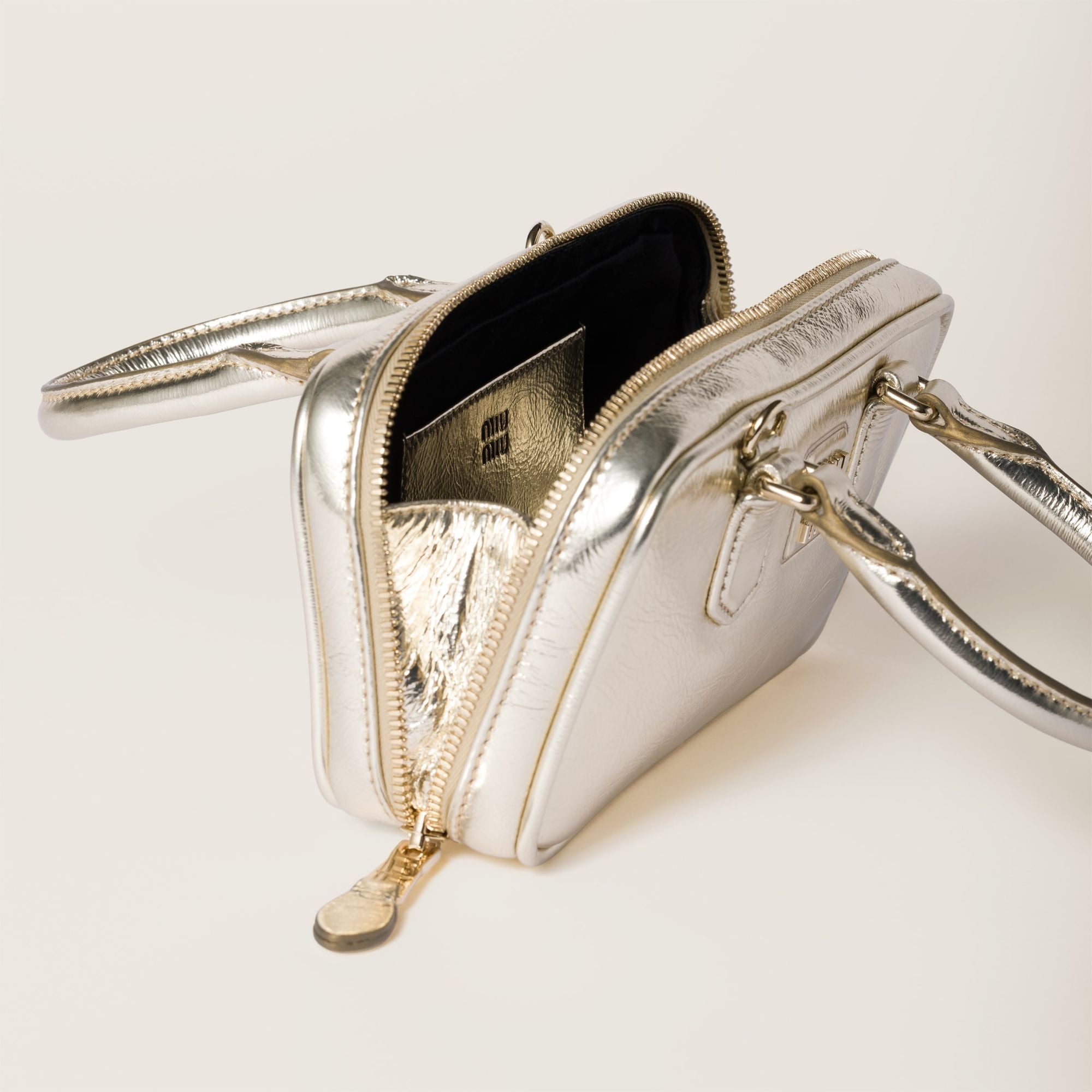 Women Arcadie Laminated Nappa Leather Mini-bag - Pirite