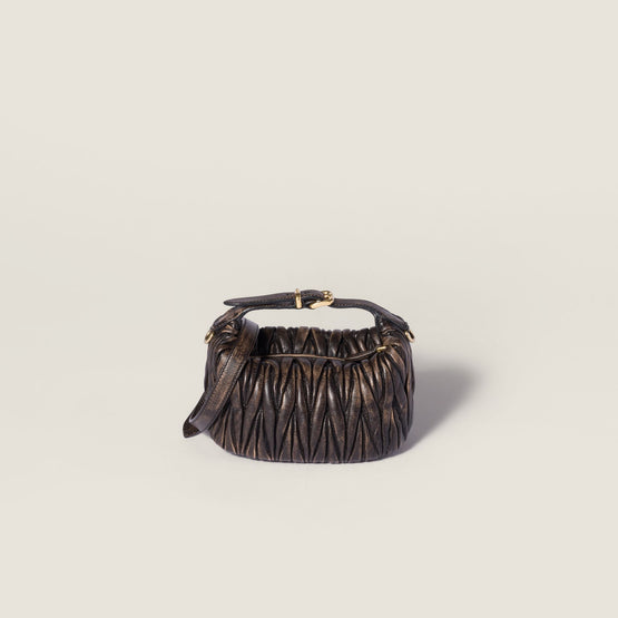 Matelassé nappa leather mini-bag