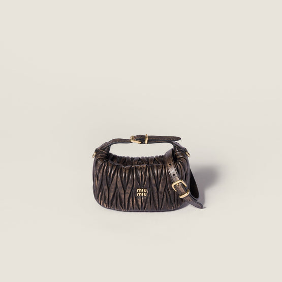 Matelassé nappa leather mini-bag
