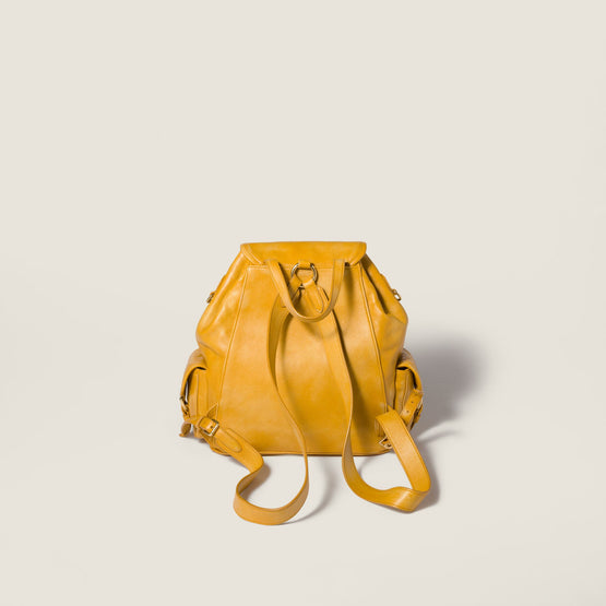 Leather backpack