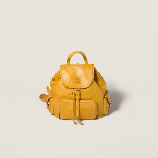 Leather backpack