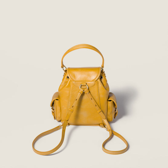 Leather backpack
