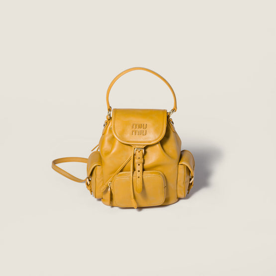 Leather backpack
