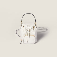 Leather mini-backpack