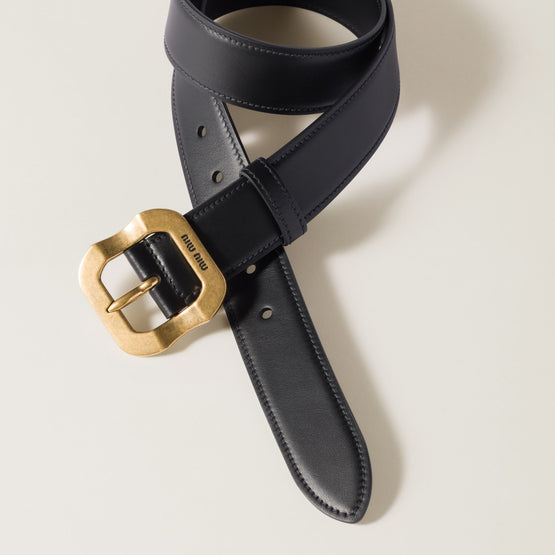 Women Leather Belt - Nero