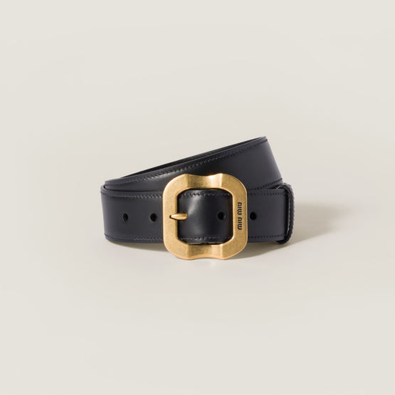 Women Leather Belt - Nero