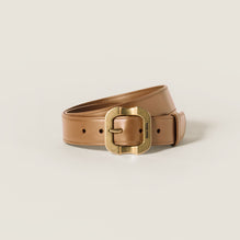 Women Leather Belt - Caramel