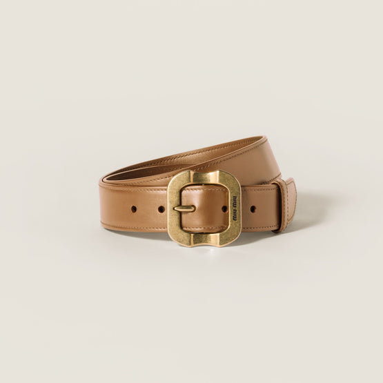 Women Leather Belt - Caramel